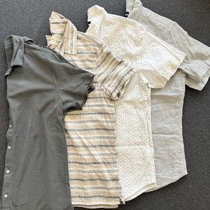 Men’s Casual Short Sleeve Button-ups (medium) - 4!
